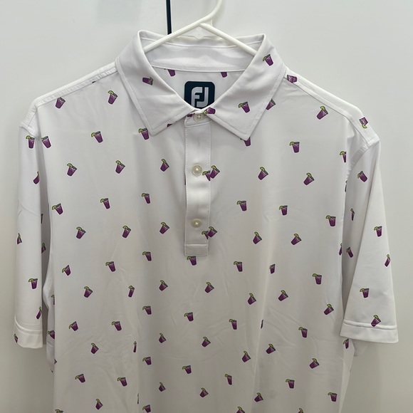 Footjoy light weight stretch material golf polo - Picture 1 of 4